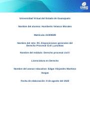 R1. DISPOSICIONES GENERALES DEL DERECHO PROCESAL CIVIL Y PRUEBAS.docx