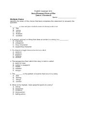 Quiz # 1 Story Elements:Parts of Plot B.docx