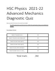 diagnostic quiz advanced mechanics.pdf