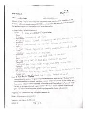 INSTRUCTIONS Complete the following notes and questions as you work through the related lessons. You