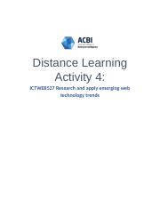 ICTWEB527_Distance Learning Activity 4.docx