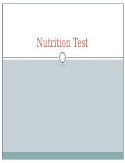 Nutrition Test for Review.pptx