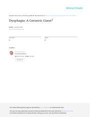 Smithard D 2016. Dysphagia a geriatric giant (1).pdf
