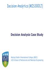 Decision Analysis Case Study