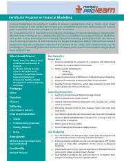 Product Note - Certificate Program in Financial Modelling (Online).pdf