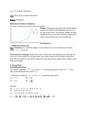 LP-1.1 Functions - Evaluate Functions & Textbooks (Revised).docx