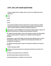 ATPL AIR LAW EXAM QUESTIONS