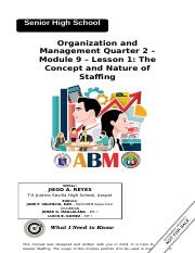 MATH11_ADM_Org&Man_Q2_Module9_The Concept and Nature of Staffing-converted.docx