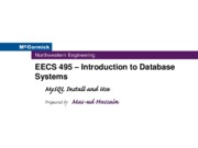 MySql instruction for Introduction to Database Systems