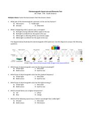 Electromagnetic Spectrum and Elements Test from Earth Science.docx