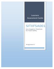 SITXFSA001 Assignment 1 Oct (1).docx