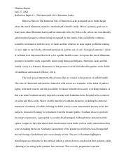 Huynh_T_Reflection Paper #1 - The Immortal Life of Henrietta Lacks.docx