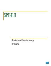 Unit 1.25 Gravitational Potential Energy.pps