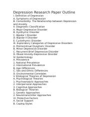 Depression Essays: Examples, Topics, Titles, & Outlines