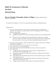 ENGR 45-Materials Essay
