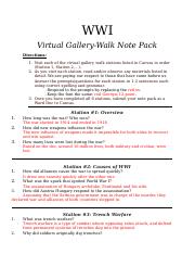 WWI Gallery Walk Note Pack.docx