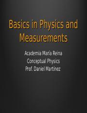 Basics in Physics and Measurements.ppt