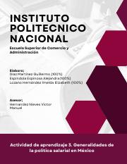 Actividad de aprendizaje 3. Generalidades de la política salarial en México.pdf