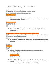 constitution of india quiz answers.docx