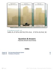 Int Finance - Chap 3 & 4