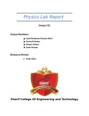 Physics Lab Report Law of Vibration.docx