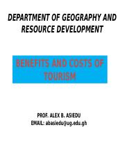 Lecture 4b Benefits and Disbenefits of Tourism.ppt