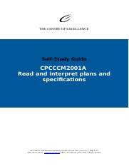 11. CPCCCM2001A - Read and interpret plans and specifications .docx