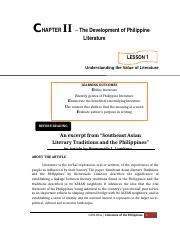 1_CHAPTER II_LESSON 1_ UNDERSTANDING THE VALUE OF PHILIPPINE LITERATURE.docx