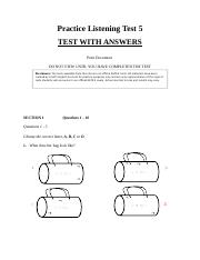 5 Listening Test  Question paper.doc