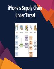 iphone supply chain under threat case study solution
