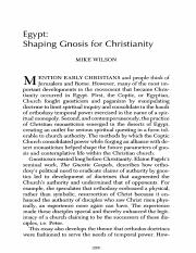 Egypt shaping gnosis for Christianity.pdf