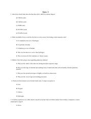 Quiz 3 and answers