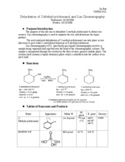 Experiment 7-Dehydration of 2-Methyl
