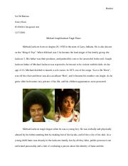 Michael Joseph Jackson Tragic Flaws Essay