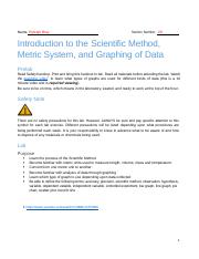 Scientific Method, Metrics, Graphing.docx