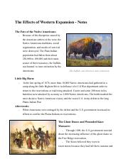 The Effects of Western Expansion - Notes.pdf