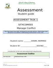 SITXCOM005 Assessment 1 - Written Assignment 280317.docx