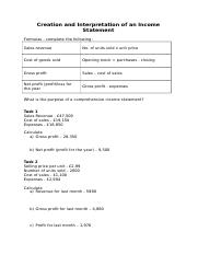 Creation and Interpretation of an Income Statement Recap (1).docx