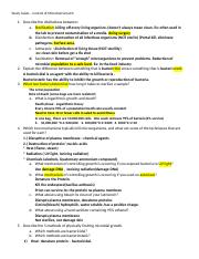 11 - Study Guide -   2   Control of Microbial Growth.docx