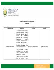 guidance and counselling program mechanics,activities and schedule.doc