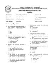 MCQs + SEQs Medical Physics  Midterm exam paper-Fall 2020.pdf