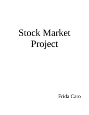 economics stock market project