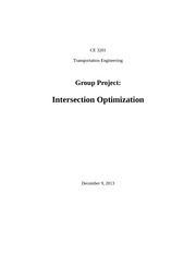 Intersection Optimization Lab