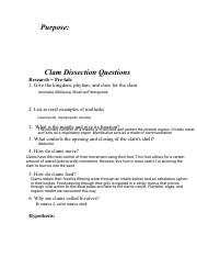 Kami Export - UTF-8''ClamDissectionQuestions.pdf