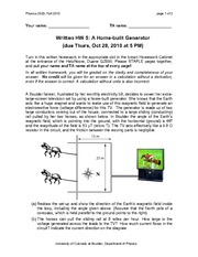WrittenHW5_A Homemade Generator