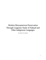 Modern Mesoamerica Preserved in Linguistics New.docx