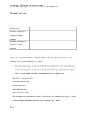 BSBPEF502Task 2 Personality Test Review Template.docx