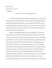 Review on the Narrative of the Life of Frederick Douglass (paper)