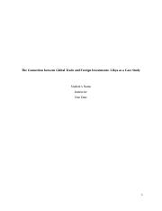 The Connection between Global Trade and Foreign Investments- Libya as a Case Study (2).docx