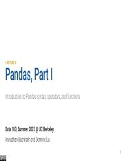 Data 100 Su22 Lec 02 - Pandas 1.pdf